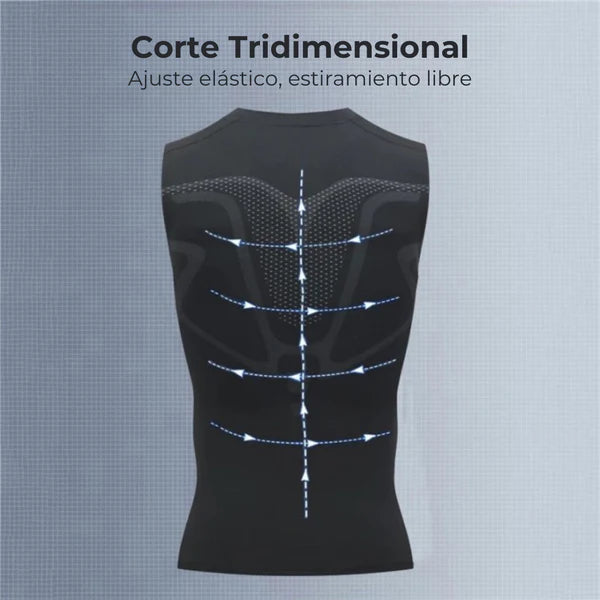 🔥 FiberPulse™ Camiseta Reductora - Tecnología Iónica e Infrarroja